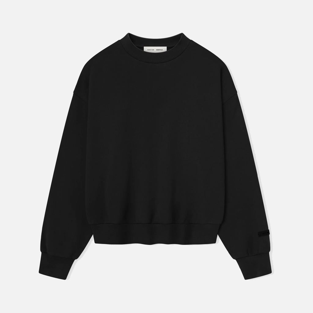 CLASSIC FLEECE CREWNECK - JET BLACK – lapstoneandhammer.com