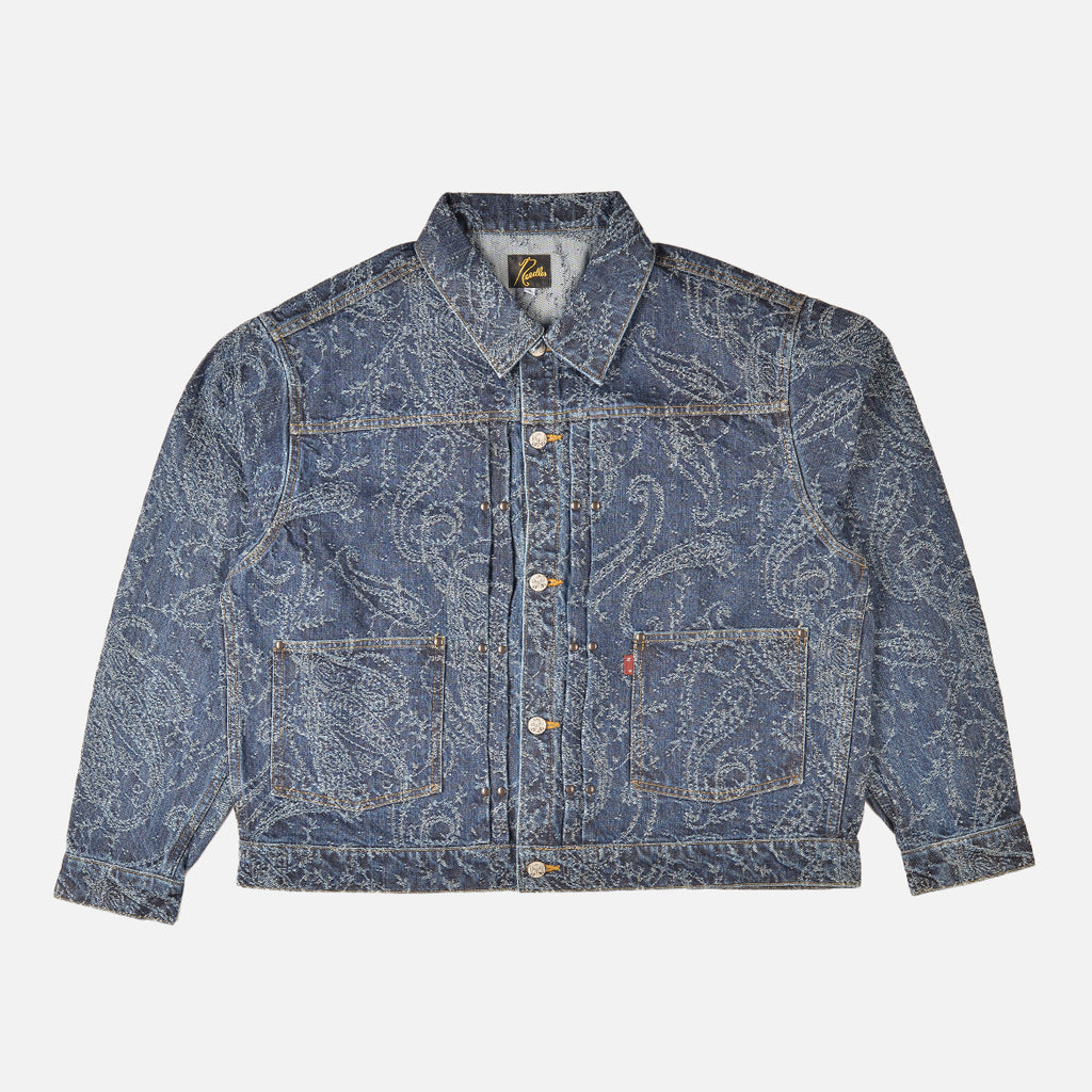 M.W. JEAN JACKET - 13OZ DENIM / PAISLEY JQ. - INDIGO  
