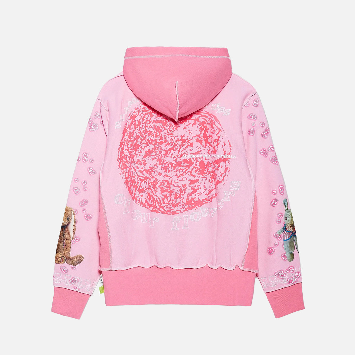 ABC. FLOWERS FOREVER HOODIE - PINK