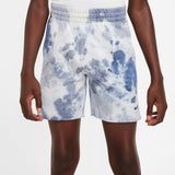 KIDS TIE DYE SHORTS - DIFFUSED BLUE
