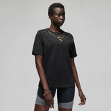WMNS HERITAGE GOLD CHAIN TEE - BLACK