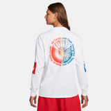 ACG L/S TEE - WHITE / RED / BLUE