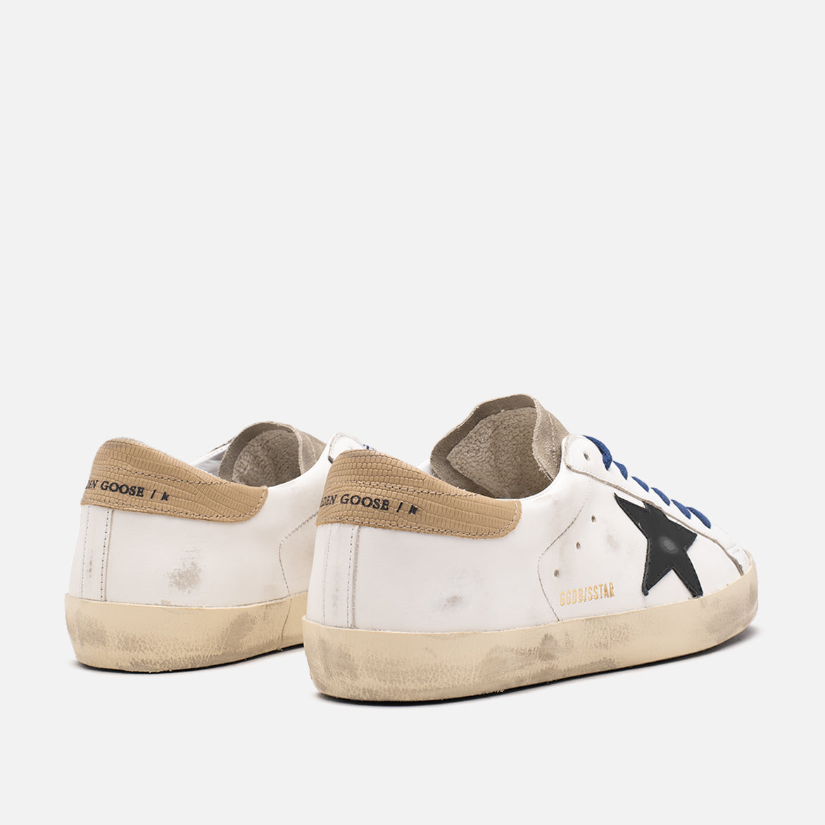 SUPER-STAR LEATHER - WHITE / TAUPE