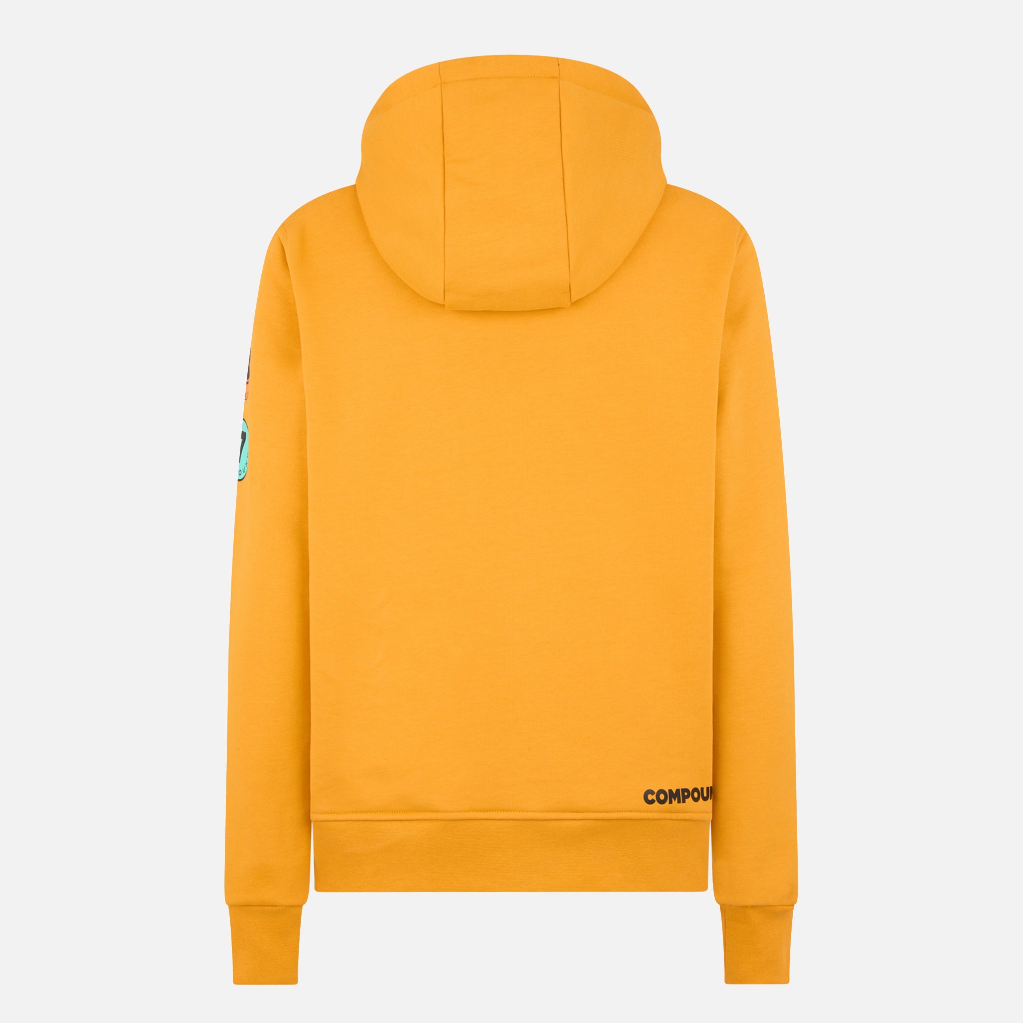 COMPOUND X SAVE THE DUCK "DUCK" HOODIE - YELLOW / BLACK