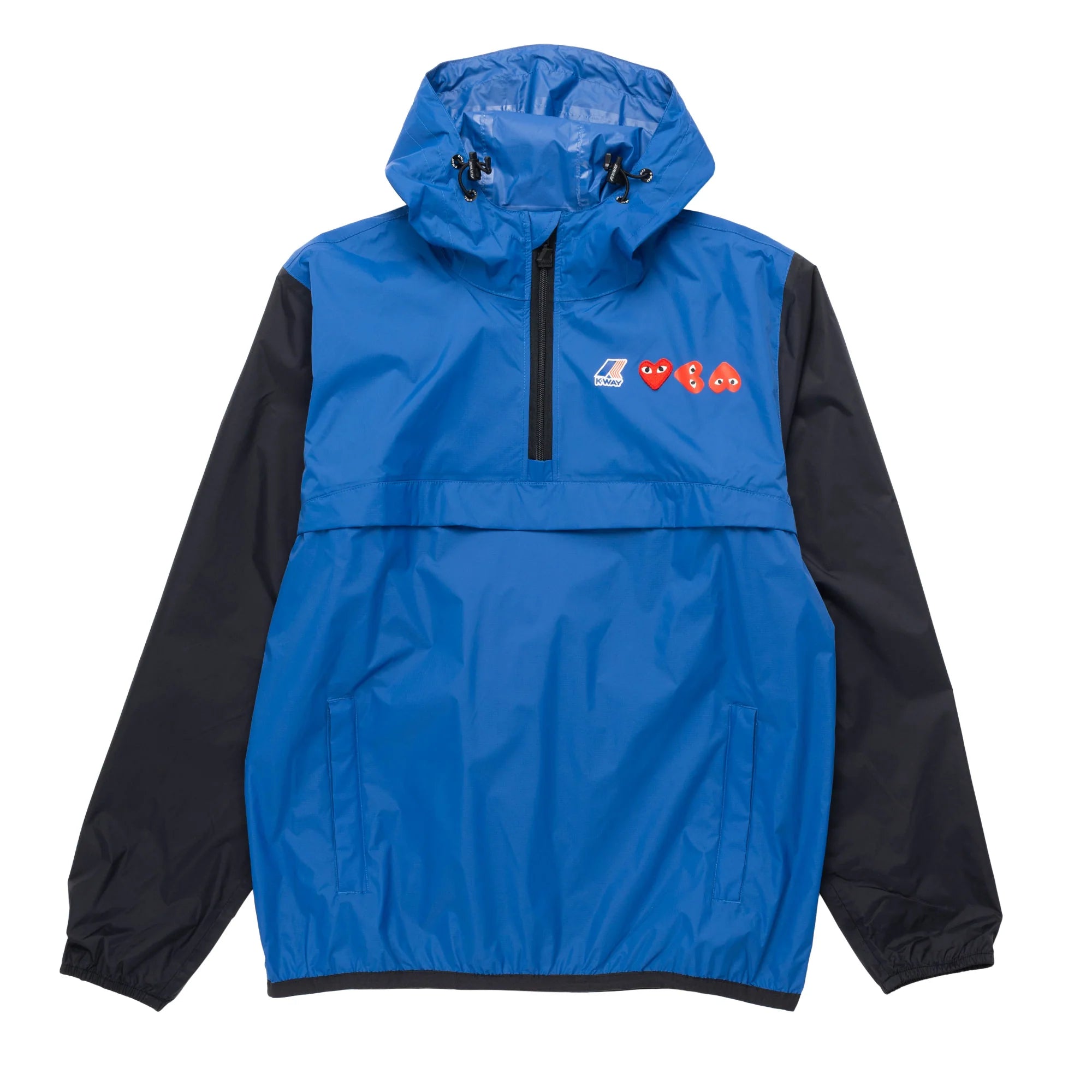 K-WAY HALF ZIP JACKET - BLUE / BLACK