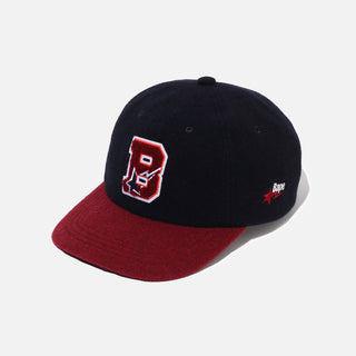 VARSITY LOGO WOOL CAP - NAVY
