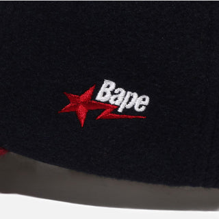 VARSITY LOGO WOOL CAP - NAVY