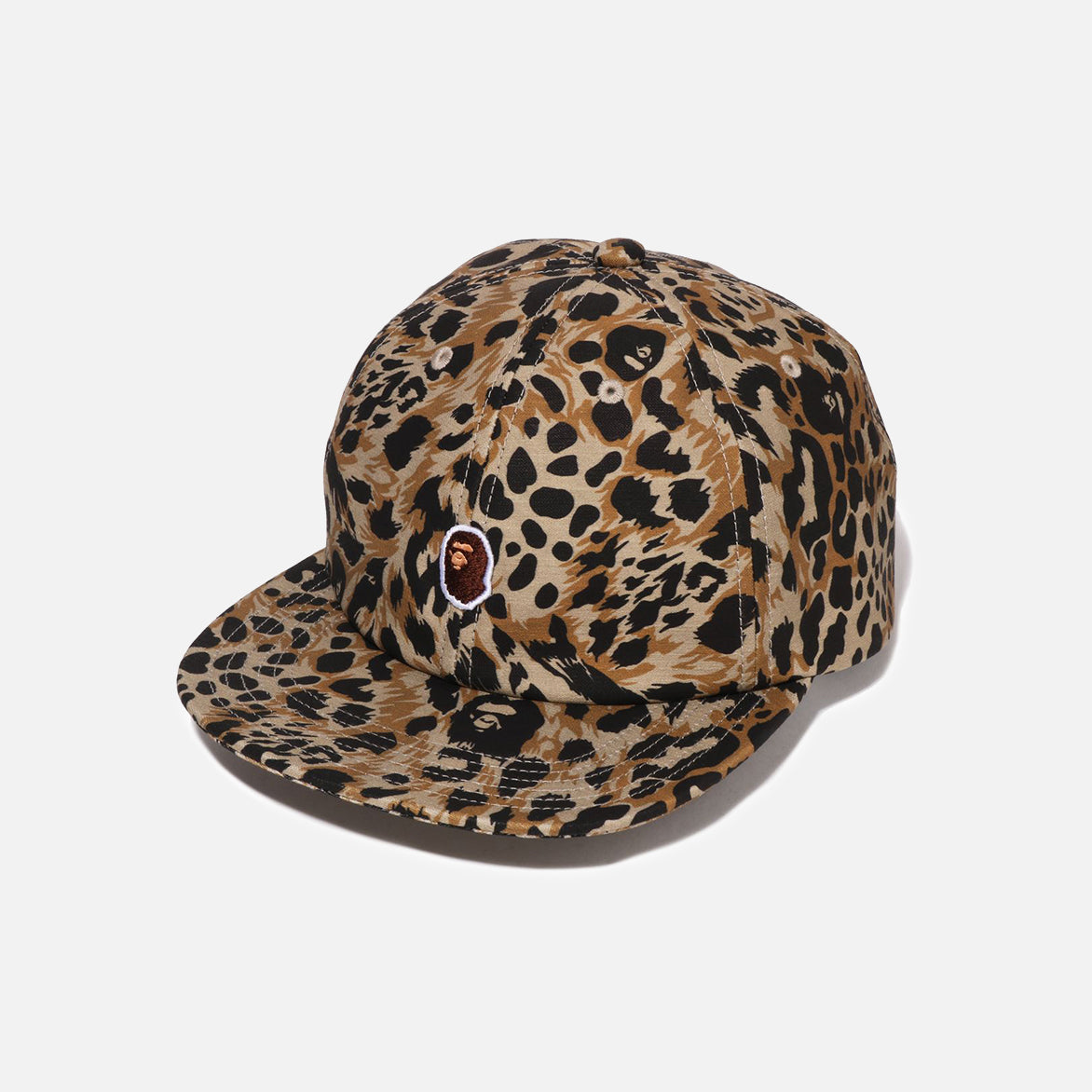 CARA REOPARD (I’M NO’T A TROPHY) WILD LEOPARD PATTERN ONE POINT CAP - BEIGE – lapstoneandhammer.com