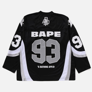 LINE CAMO JACQUARD LOGO RELAXED FIT  ICE HOCKEY JERSEY - BLACK