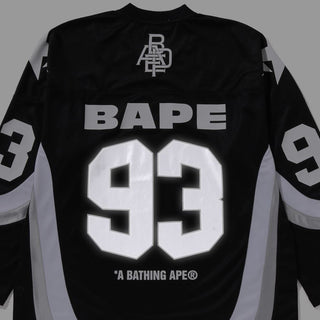 LINE CAMO JACQUARD LOGO RELAXED FIT  ICE HOCKEY JERSEY - BLACK