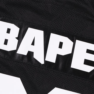 LINE CAMO MULTI LOGO CROPPED FIT FOOTBALL JERSEY - BLACK