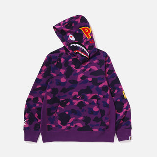 COLOR CAMO 2ND SHARK PULLOVER HOODIE - PURPLE
