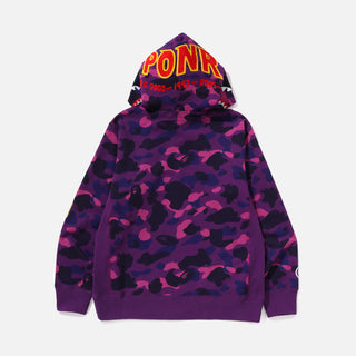 COLOR CAMO 2ND SHARK PULLOVER HOODIE - PURPLE