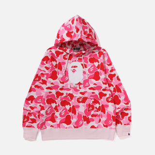 ABC CAMO BY BATHING APE PULLOVER HOODIE - PINK