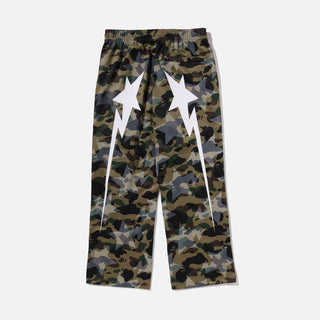 STA OVER PRINT 1ST CAMO STA MESH SWEATPANTS - GREEN