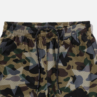 STA OVER PRINT 1ST CAMO STA MESH SWEATPANTS - GREEN