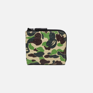 ABC CAMO MINI ZIPPED WALLET - GREEN