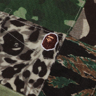 APE HEAD ONE POINT PATCHWORK SHIRT - CAMO