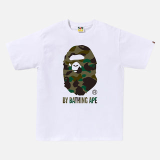 1ST CAMO BY BATHING APE TEE - WHITE / GREEN