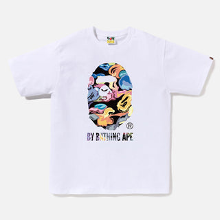 ART CAMO BY BATHING APE TEE - WHITE / MULTI