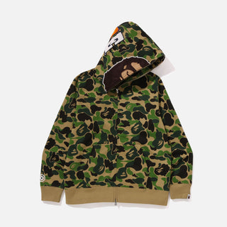ABC CAMO 2ND APE FULL ZIP HOODIE - GREEN