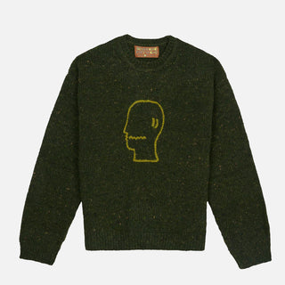 LOGOHEAD ALPACA CREWNECK - GREEN