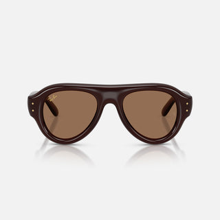 A$AP ROCKY X RAY-BAN AVIATOR PUFFER - TRANSPARENT BROWN / BROWN