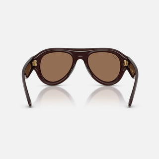 A$AP ROCKY X RAY-BAN AVIATOR PUFFER - TRANSPARENT BROWN / BROWN