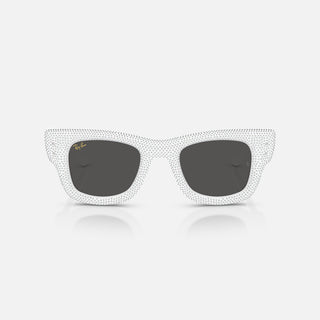 A$AP ROCKY X RAY-BAN WAYFARER PUFFER CRYSTAL PAVÉ EDITION - WHITE