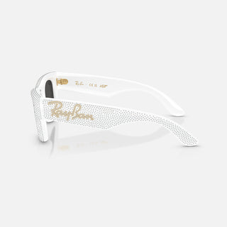 A$AP ROCKY X RAY-BAN WAYFARER PUFFER CRYSTAL PAVÉ EDITION - WHITE