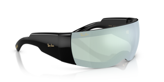 A$AP ROCKY X RAY-BAN ULTRA WRAP 002 - BLACK / TRANSLUCENT MIRROR