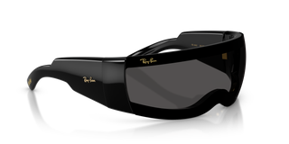 A$AP ROCKY X RAY-BAN ULTRA WRAP 002 - BLACK / BLACK