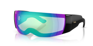 A$AP ROCKY X RAY-BAN ULTRA WRAP 002 - BLACK / MIRROR BLUE