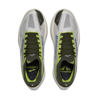 PYNRS X BROOKS HYPERION MAX 3 - BLANC / ACID LIME / BLUE