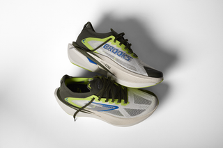 PYNRS X BROOKS HYPERION MAX 3 - BLANC / ACID LIME / BLUE