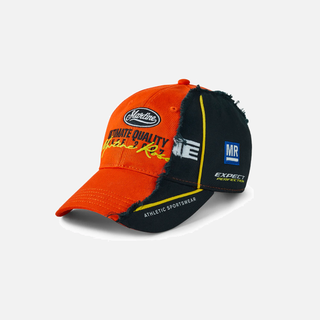 COLLAGE CAP - ORANGE / BLACK