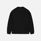 ESSENTIALS LS TEE - JET BLACK