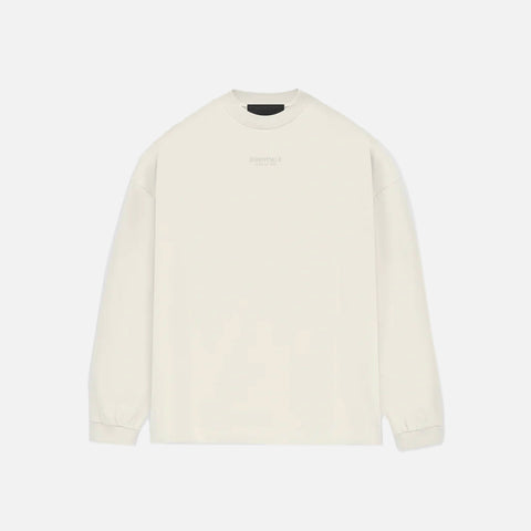 ESSENTIALS LS TEE - CLOUD DANCER