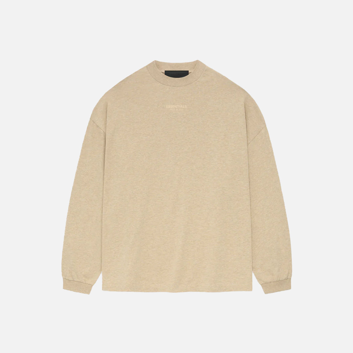 ESSENTIALS LS TEE - GOLD HEATHER