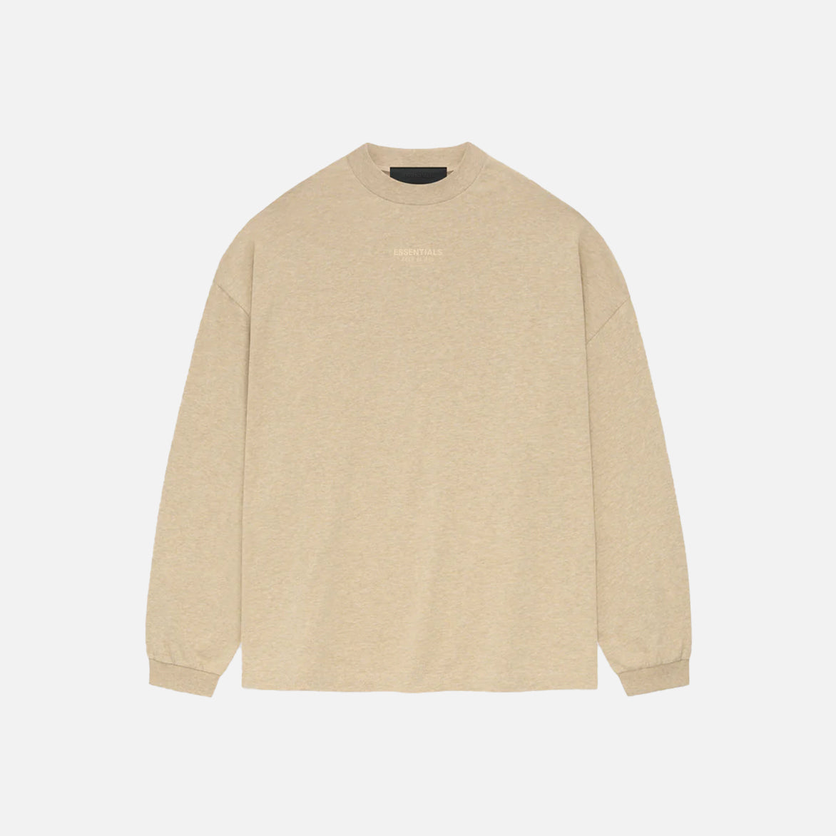 ESSENTIALS LS TEE - GOLD HEATHER