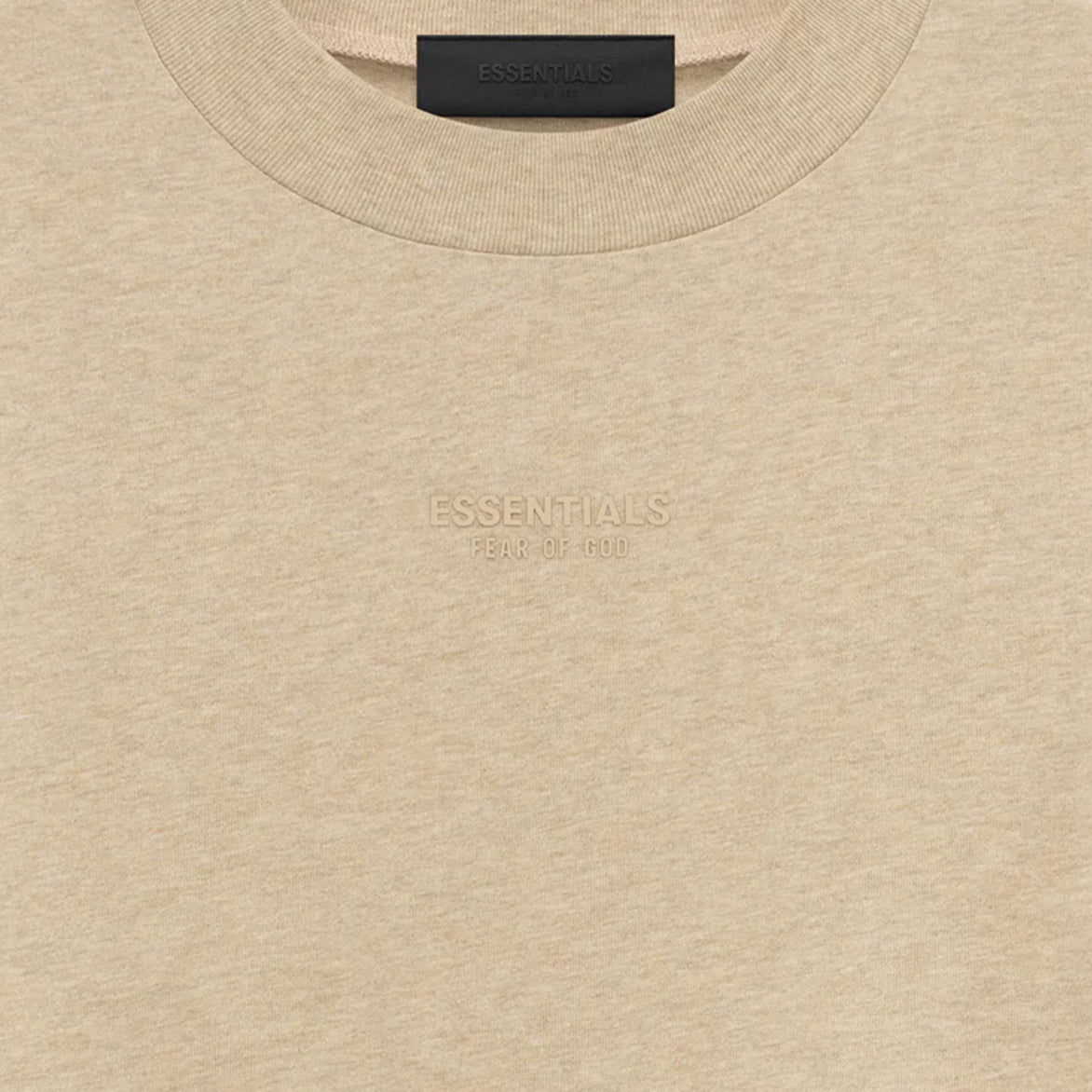 ESSENTIALS LS TEE - GOLD HEATHER