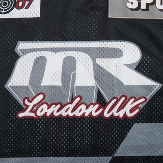 OVERSIZED HOCKEY TOP - BLACK / GREY