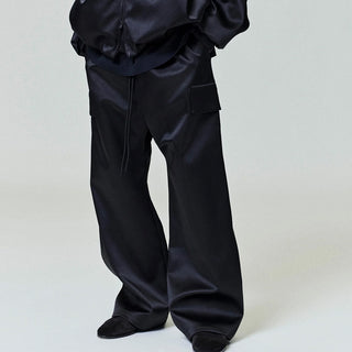 BONDED SATIN FIELD PANT - VINTAGE BLACK