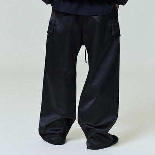 BONDED SATIN FIELD PANT - VINTAGE BLACK