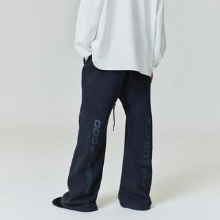 HEAVY FLEECE FLARE SWEATPANT - VINTAGE BLACK