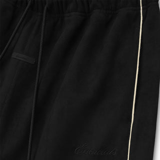 Suede Fleece Signature Relaxed Pant - VINTAGE BLACK