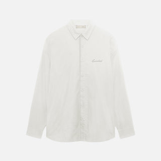 SIGNATURE BUTTON UP SHIRT - IVORY