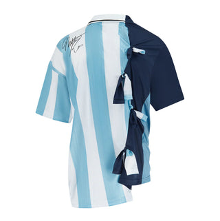 COLLAGE FOOTBALL TOP - BLUE STRIPE