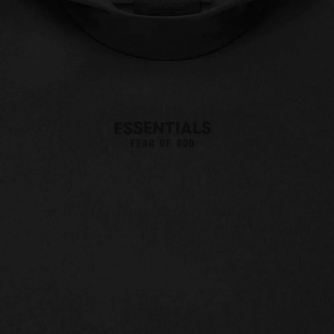 ESSENTIALS HOODIE - JET BLACK