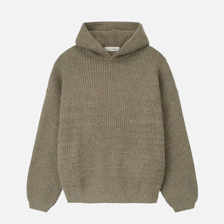 HEAVY WAFFLE 90`S HOODIE - HOMESTEAD HEATHER